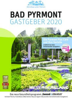 BAD PYRMONT GASTGEBER 2020 - Die Pyrmont Plus Card und ihre Vorteile - in Bad Pyrmont