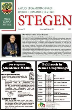 STEGEN AMTLICHE BEKANNTMACHUNGEN