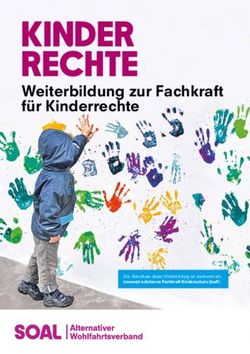 KINDER RECHTE Weiterbildung zur Fachkraft für Kinderrechte - SOAL