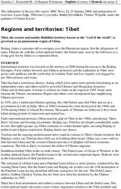 Regions and territories: Tibet