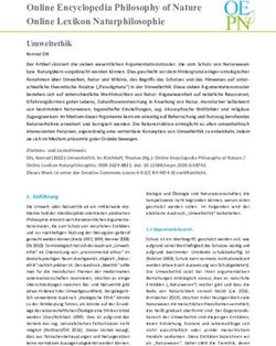 Online Encyclopedia Philosophy of Nature Online Lexikon Naturphilosophie - Online Encyclopedia Philosophy of Nature ...