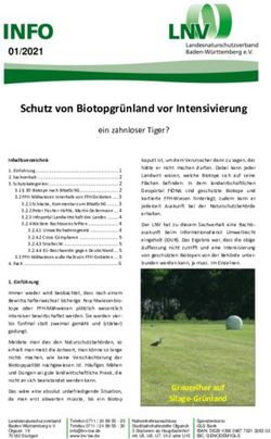 Schutz von Biotopgr&uuml;nland vor Intensivierung