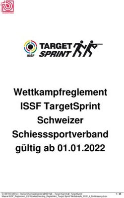 Wettkampfreglement ISSF TargetSprint Schweizer Schiesssportverband g&uuml;ltig ab 01.01.2022