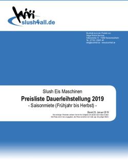 Preisliste Dauerleihstellung 2019 - Slush Eis Maschinen - Slush Eis Maschinen mieten
