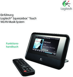 Einführung Logitech Squeezebox Touch WLAN-Musik-System - Funktions-handbuch