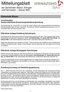 Mitteilungsblatt der Gemeinden B&ouml;zen, Elfingen und Hornussen - Januar 2021 - Verwaltung 3plus