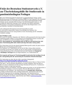 FAQs des Deutschen Studentenwerks e.V. zur &Uuml;berbr&uuml;ckungshilfe f&uuml;r Studierende in pandemiebedingten Notlagen