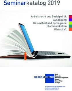 Seminarkatalog 2019 Arbeitsrecht und Sozialpolitik Ausbildung Gesundheit und Demografi e Kommunikation Wirtschaft - Nordostchemie