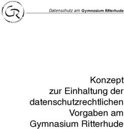 Konzept zur Einhaltung der datenschutzrechtlichen Vorgaben am Gymnasium Ritterhude - Datenschutz am Gymnasium Ritterhude