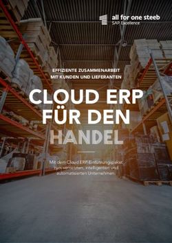 HANDEL F&Uuml;R DEN CLOUD ERP - EFFIZIENTE ZUSAMMENARBEIT MIT KUNDEN UND LIEFERANTEN - SAP