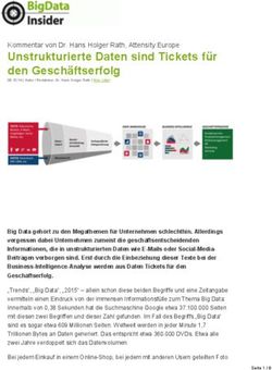 Unstrukturierte Daten sind Tickets f&uuml;r den Gesch&auml;ftserfolg