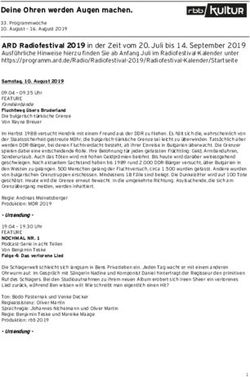 Deine Ohren werden Augen machen.