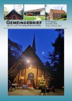 Gemeindebrief der Ev.-Luth. Kirchengemeinde Vechta - Jahrgang/1 Dezember 2021, Januar, Februar 2022 - Ev.-luth. Gemeinde Vechta