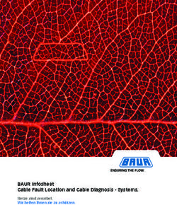 BAUR Infosheet Cable Fault Location and Cable Diagnosis - Systems - Netze sind sensibel. Wir helfen Ihnen sie zu sch&uuml;tzen.