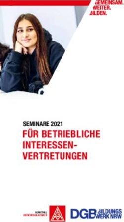 FÜR BETRIEBLICHE INTERESSEN-VERTRETUNGEN - SEMINARE 2021 - DGB ...