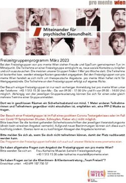 Freizeitgruppenprogramm März 2023 - pro mente Wien