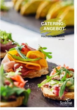 CATERING-ANGEBOT Hochschule Musik Juni 2021