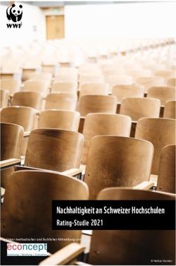 Nachhaltigkeit an Schweizer Hochschulen - Rating-Studie 2021