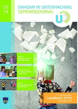 DAHOAM IN UNTERHACHING GEMEINDEJOURNAL 03 19 - Gemeinde Unterhaching