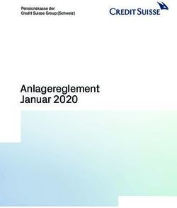 Anlagereglement Januar 2020 - Pensionskasse der Credit Suisse Group (Schweiz) - Credit Suisse Pensionskasse