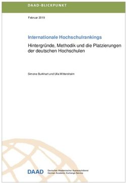 Internationale Hochschulrankings - Hintergründe, Methodik und die Platzierungen der deutschen Hochschulen - DAAD