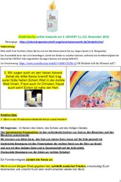 Kinderkirche online Andacht am 3. ADVENT 11./12. Dezember 2021 - Angerland ...