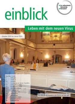 Einblick Leben mit dem neuen Virus - Reformiert Ronsdorf
