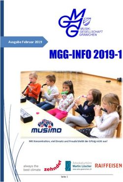 MGG-INFO 2019-1 Ausgabe Februar 2019 - Musikgesellschaft Gr&auml;nichen