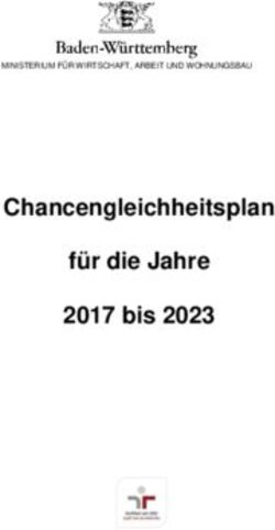 Chancengleichheitsplan für die Jahre 2017 bis 2023 - Wirtschaftsministerium ...