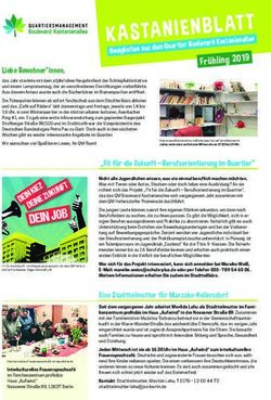 Liebe Bewohner*innen, Boulevard Kastanienallee