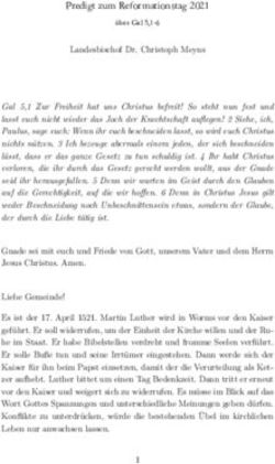 Predigt zum Reformationstag 2021 - Landeskirche Braunschweig