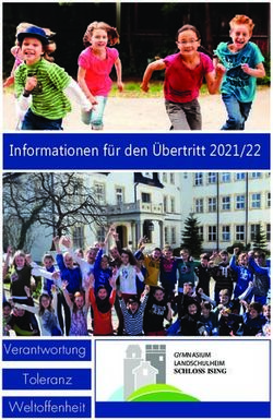 Informationen für den Übertritt 2021/22 - Verantwortung Toleranz Weltoffenheit - Landschulheim ...