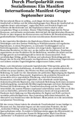 Durch Pluripolarita t zum Sozialismus: Ein Manifest Internationale Manifest-Gruppe September 2021 - International Manifesto ...