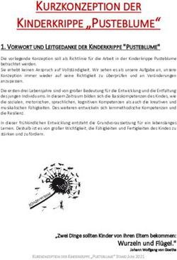 KINDERKRIPPE " PUSTEBLUME" - KURZKONZEPTION DER