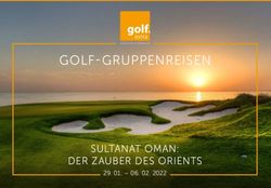GOLF-GRUPPENREISEN - SULTANAT OMAN: DER ZAUBER DES ORIENTS 29. 01 06. 02. 2022