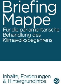 Briefing Mappe Für die parlamentarische Behandlung des Klimavolksbegehrens - Inhalte, Forderungen & Hintergrundinfos