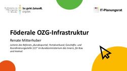 F&ouml;derale OZG-Infrastruktur - Renate Mitterhuber Leiterin des Referats "Bundesportal; Portalverbund; Gesch&auml;fts- und Koordinierungsstelle 115" im ...