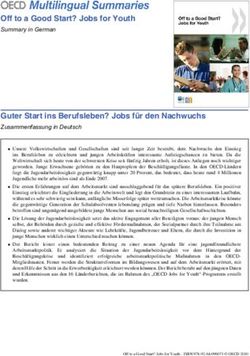Off to a Good Start? Jobs for Youth - Summary in German