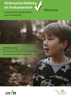 Verbraucherbildung im Fachunterricht - Umsetzung der Leitperspektive in der Grundschule - Leitperspektive Verbraucherbildung