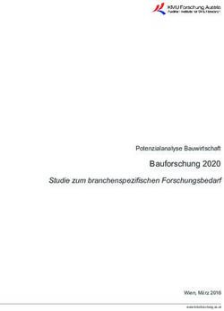 Bauforschung 2020 Potenzialanalyse Bauwirtschaft - Studie zum branchenspezifischen Forschungsbedarf - Kompetenzzentrum Bauforschung
