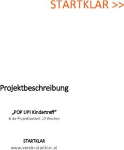 Projektbeschreibung STARTKLAR - "POP UP! Kindertreff" - Rotary.at