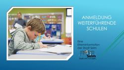 SCHULEN ANMELDUNG WEITERF&Uuml;HRENDE - Eine Elterninformation der Stadt Selm