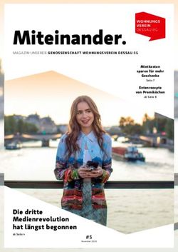 Miteinander - Die dritte Medienrevolution hat längst begonnen - MAGAZIN UNSERER GENOSSENSCHAFT WOHNUNGSVEREIN DESSAU EG