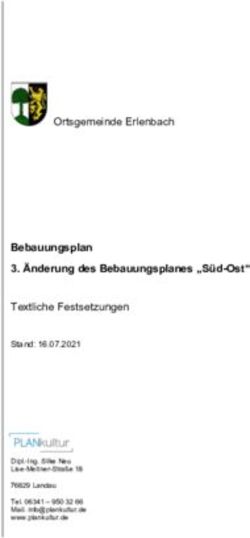Bebauungsplan 3. &Auml;nderung des Bebauungsplanes "S&uuml;d-Ost" - Textliche Festsetzungen Stand: 16.07.2021 Ortsgemeinde Erlenbach - VG Kandel