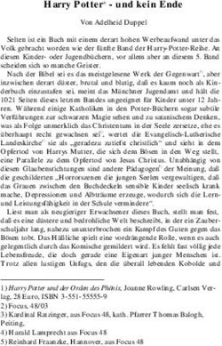 Harry Potter1 - und kein Ende