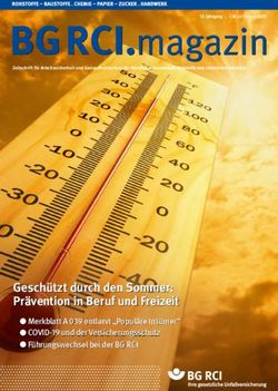 Gesch&uuml;tzt durch den Sommer: Pr&auml;vention in Beruf und Freizeit