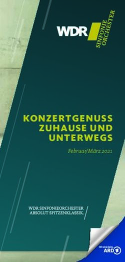 KONZERTGENUSS ZUHAUSE UND UNTERWEGS - Februar/M&auml;rz 2021 - WDR