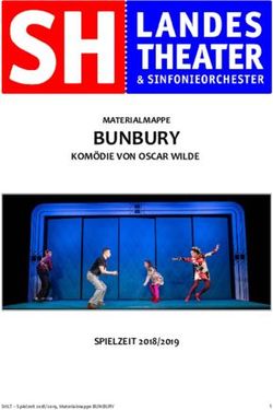 BUNBURY KOM&Ouml;DIE VON OSCAR WILDE - SPIELZEIT 2018/2019 - MATERIALMAPPE - Schleswig-Holsteinisches Landestheater