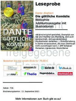 Dokument enth&auml;lt nicht freigegebene - Leseprobe Die g&ouml;ttliche Kom&ouml;die Bibliophile