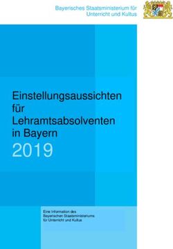 2019 Einstellungsaussichten für Lehramtsabsolventen in Bayern - Bayerisches Staatsministerium für Unterricht und Kultus